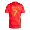 Conjunto (Camiseta+Pantalón Corto) España Alvaro Morata 7 Primera Equipación Euro 2024 - Niño